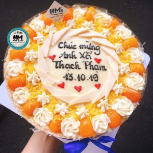 Bông lan trứng muối tam giác xếp