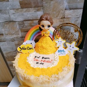 Bông lan trứng muối tròn mẫu trứng nghiền + búp bê
