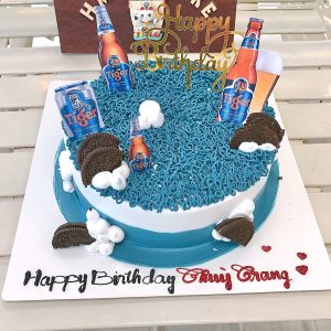 Bánh kem trang trí bia tiger