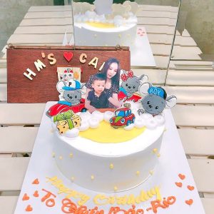 Bánh kem cho bé tuổi chuột + in hình - T4