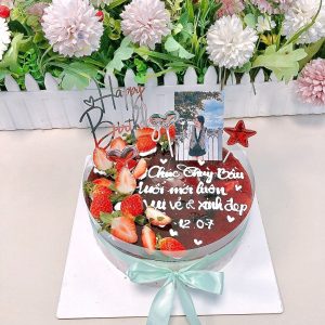 Mousse việt quất dâu in hình -VQ2