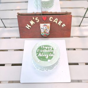 Bánh kem tông xanh -HQ1