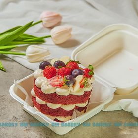 Bento 10cm redvelet trang trí trái cây