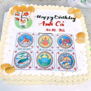 Bánh kem in bầu cua