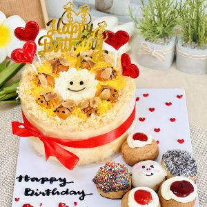 Set bông lan trứng muối mix với su singapore